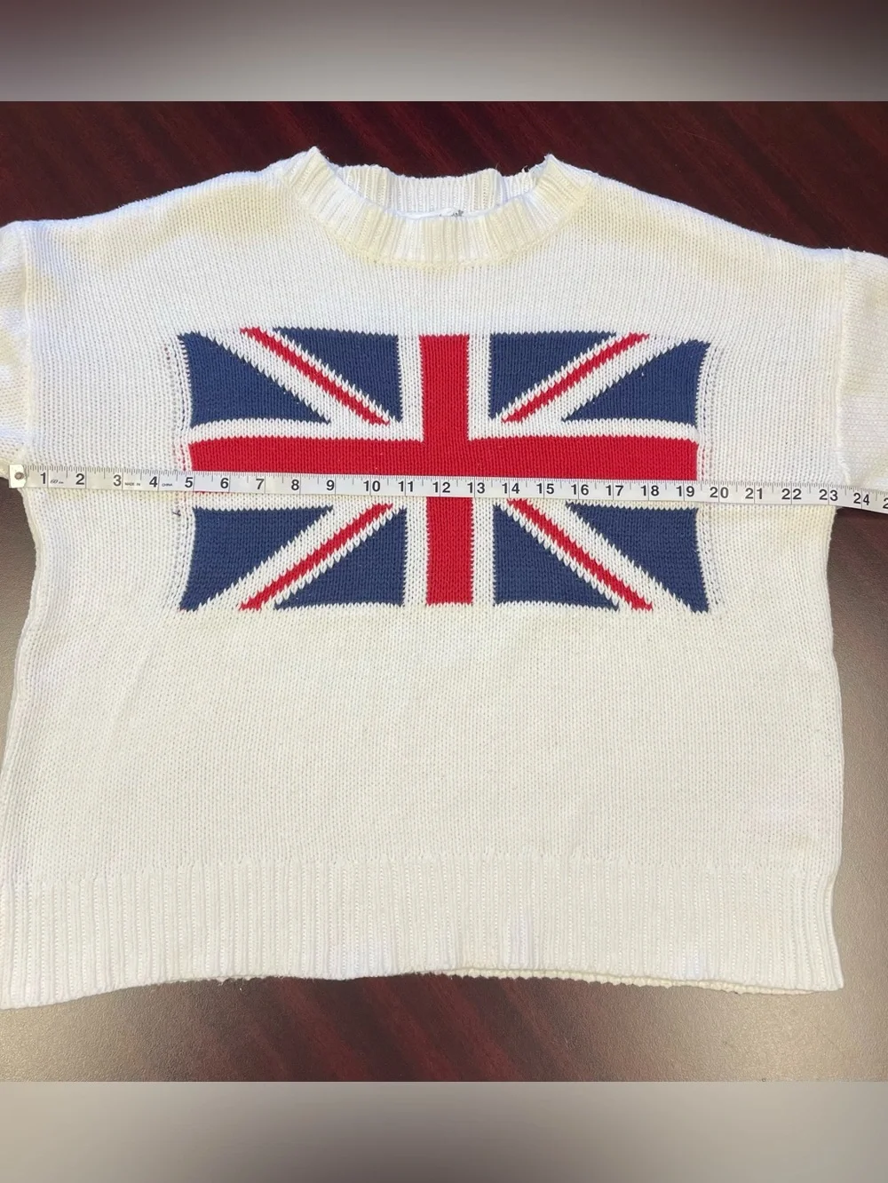 Altar’d State Union Jack Flag Sweater – Size Small